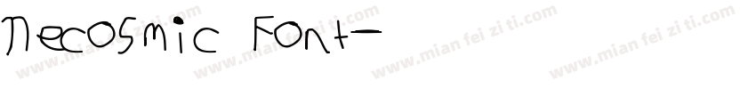 Necosmic Font字体转换